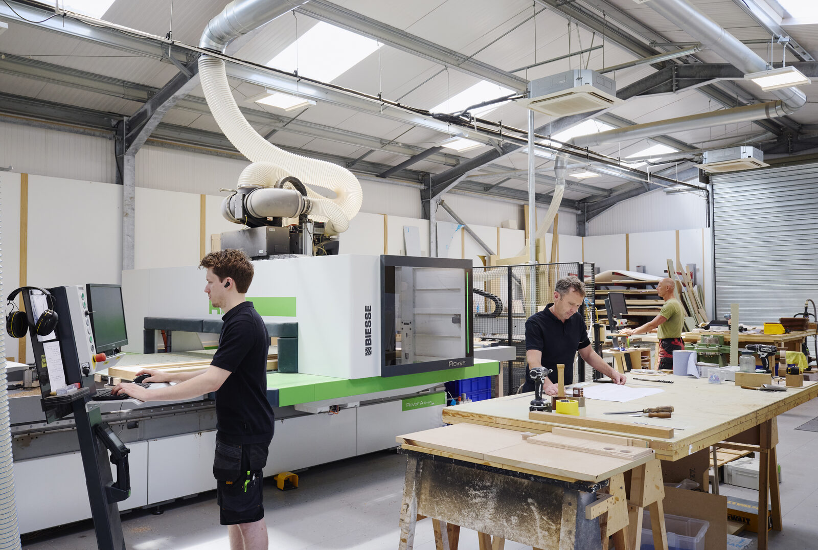 Biesse Rover CNC machine at Jonathan Rose Fine Furniture